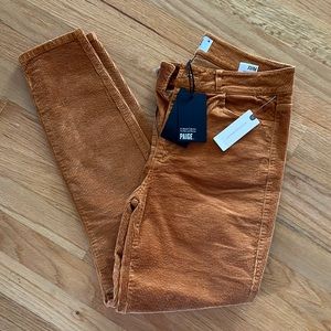 NWT - Paige Hoxton High Rise Skinny Corduroy Pants -28